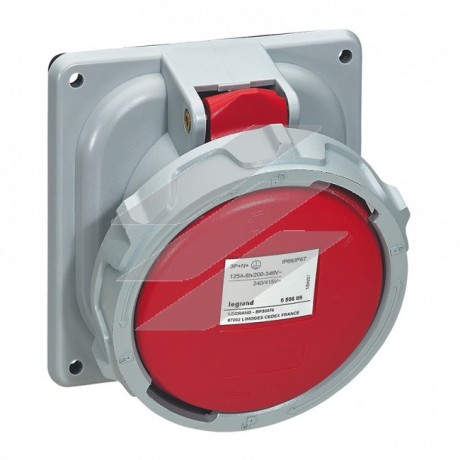 Розетка накладна, 125А, 3К+Н+З, 380, IP67, Legrand