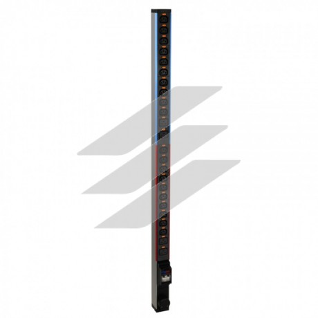 Блок розподілу живлення вертикальний на 20 розеток С13 та 4 розетки С19, MCB, клемний блок 32А, Legrand