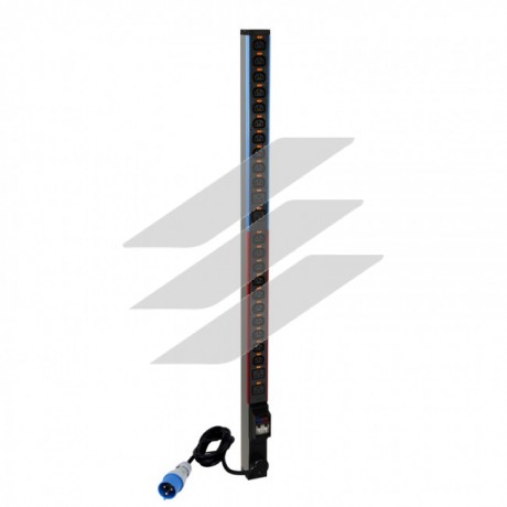 Блок розподілу живлення вертикальний на 20 розеток С13 та 4 розетки С19, MCB, шнур живлення 3м 32А, Legrand