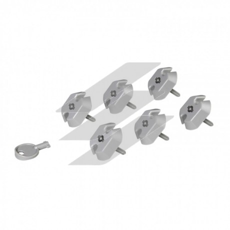 Набір з 6 шт блокувальних заглушок для блоків розподілу живлення (PDU) -німецкий стандарт плюс ключ, Legrand