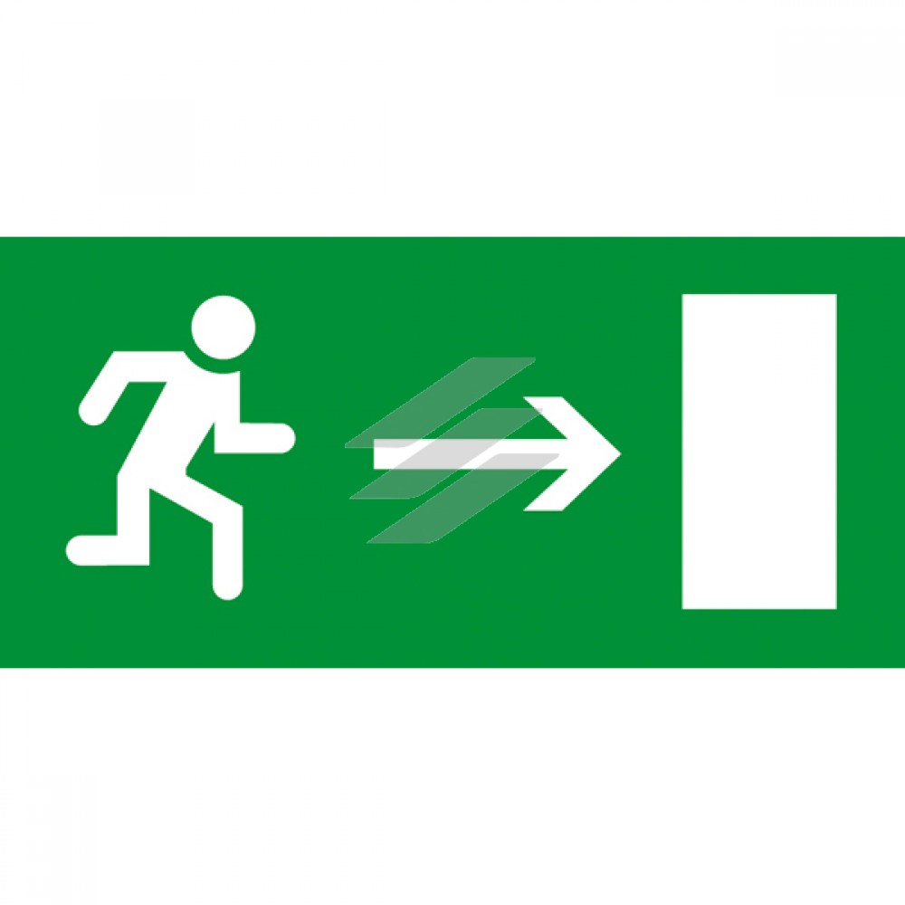 Інформаційна табличка, для аВтономних евакуаційних світильників, двері на вихід наліво, 310х112 мм, Legrand