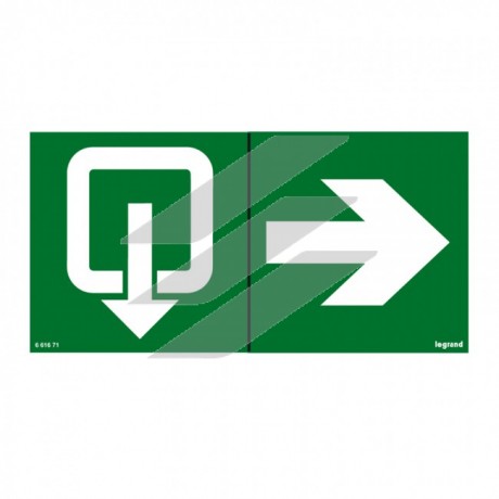 Піктограма 100х200 2 шт біг донизу, Legrand