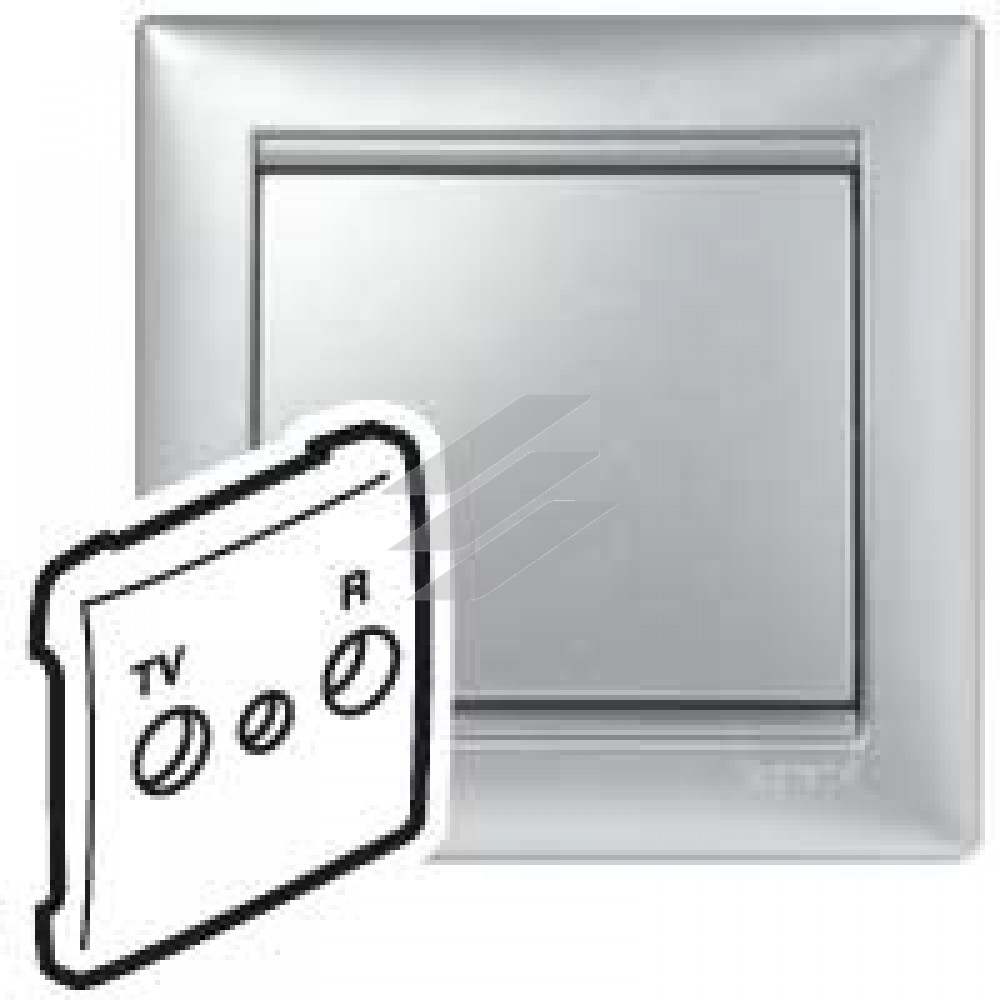 Valena Розетка телефонна 1хRJ45 ISDN Алюміній Legrand