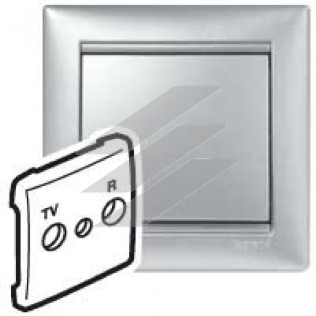 Valena Розетка телефонна 1хRJ45 ISDN Алюміній Legrand