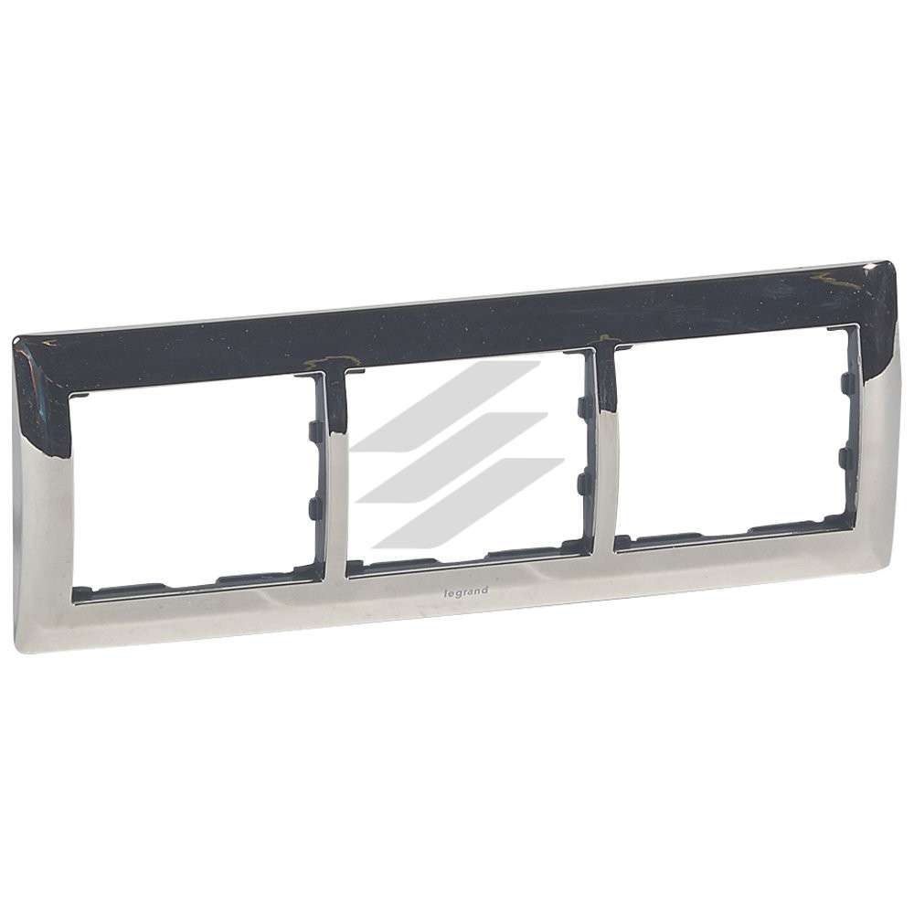Galea Life Рамка 2 Пости Горизонтальна; колір Metal Chrome Legrand