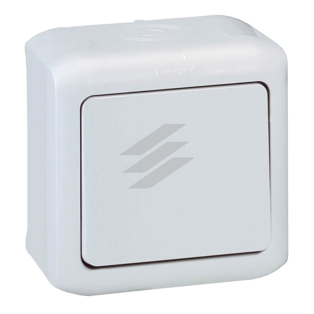 Перемикач Forix 1-клавішний IP44 10A Сірий, Legrand