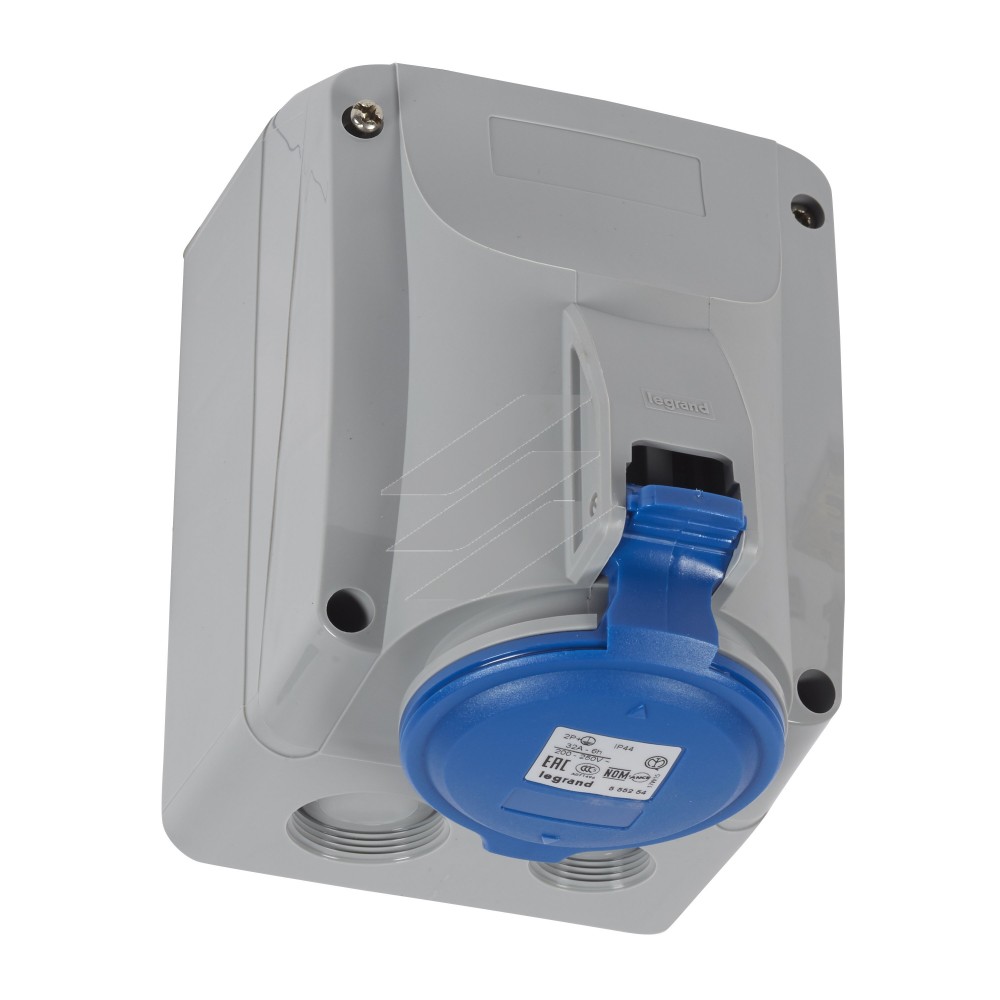Розетка накладна P17 32A 2P+PE 230V IP44, Legrand