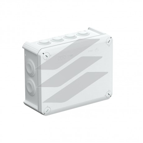 Коробка розподільча Т-серії з кабельними вводами, 190х150х77, ІР66, ультрафіолетостійкий, ударостійкий пластик, OBO Bettermann