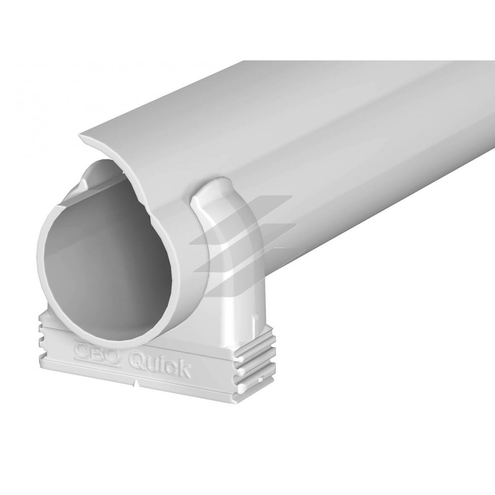 Труба пластиковая жесткая М25, Quick pipe (Набор 30м труба+96 крепления), OBO Bettermann