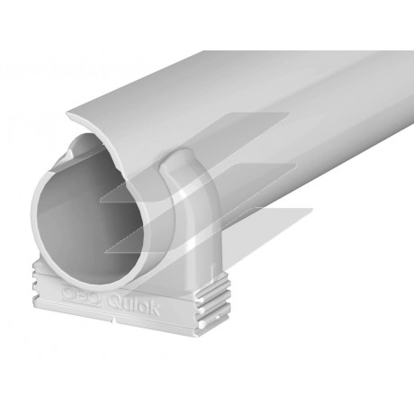 Труба пластиковая жесткая М25, Quick pipe (Набор 30м труба+96 крепления), OBO Bettermann