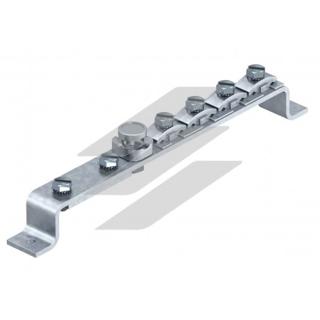 Шина зрівнювання потенціалів 1808 латунь оміднена, OBO Bettermann