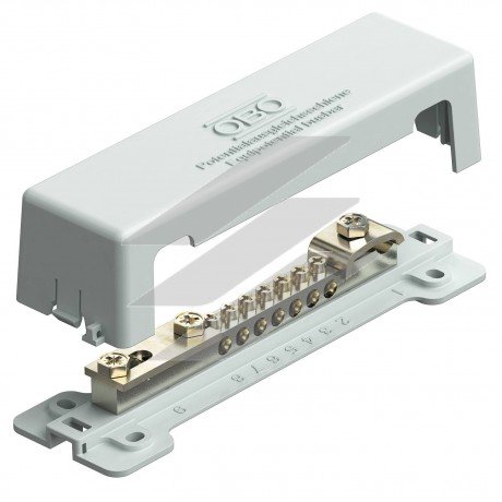 Шина зрівнювання потенціалів 1809 латунь нікельована, OBO Bettermann