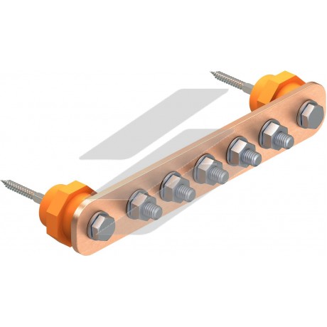 Шина зрівнювання потенціалів, BigBar/ 20 підключень, мідь, OBO Bettermann