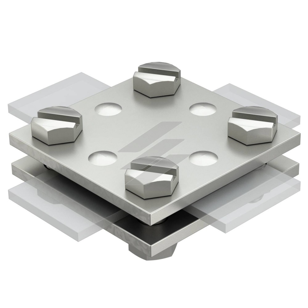 Хрестовий з'єднувач, тип: 256 A-DIN 30 VA нержавіюча сталь, OBO Bettermann