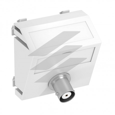 Розетка BNC modul 45, кутова/ біла, OBO Bettermann