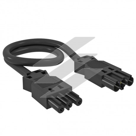 Кабель підключення VL-3Q, 3x2, 5мм² з конекторами GST18i, 8м ПВХ, чорний, OBO Bettermann