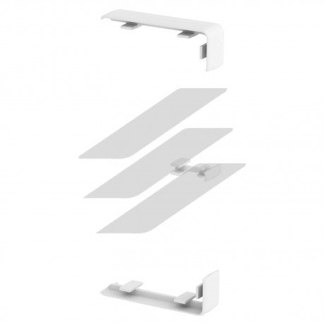 Накладка на стик 130x53 Rapid 45/ПК/АБС/сріблястий, OBO Bettermann