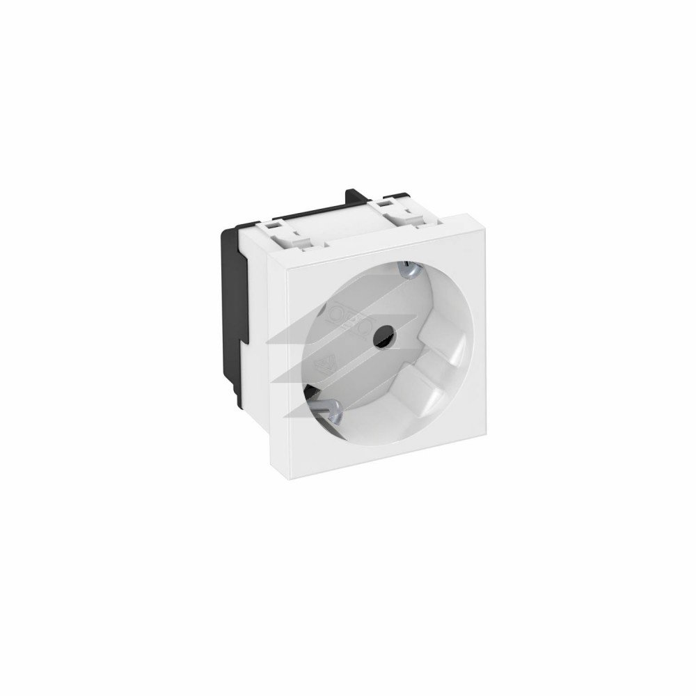 Розетка modul 45 з заземл. та шторками 250V~, 16A, 33˚ / біла (Тип: STD-D3 RW1), OBO Bettermann Розетка modul 45 з заземл. та шторками 250V~, 16A, 33˚ / біла (Тип: STD-D3 RW1), OBO Bettermann