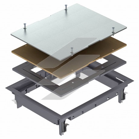 Люк ревізійний ZES6, 199х252мм для покриття 3-10мм IK08, IP40/ПА, OBO Bettermann