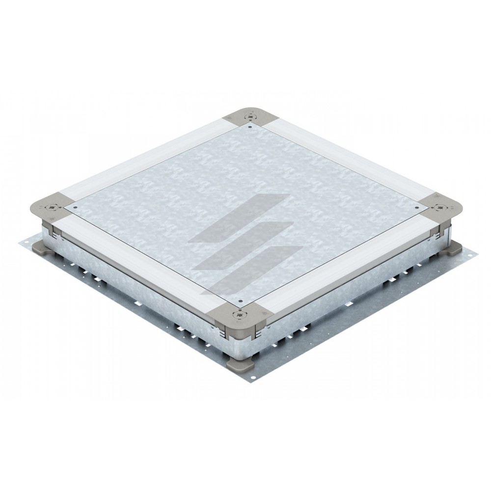 Монтажна коробка UZD350-3 для наливних підлог / 467x510mm (h=70…125мм) / цинк.сталь (Тип: UZD 350-3), OBO Bettermann