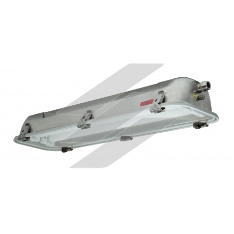 Вибухобезпечний LED світильник Rino-EX 71Вт/11619Лм/4000К/-/1300мм, нерж. сталь, EX II 3G 2D, IP66, Зони: 2-21-22, Palazzoli (Lewden)