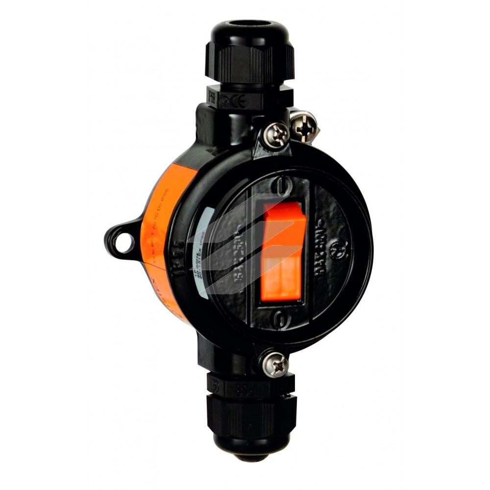 Вибухобезпечний вимикач 1X16A, алюміній, круглий, IP66, Зони: 2-21-22, Palazzoli (Lewden)