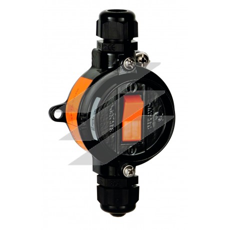 Вибухобезпечний вимикач 1X16A, алюміній, круглий, IP66, Зони: 2-21-22, Palazzoli (Lewden)