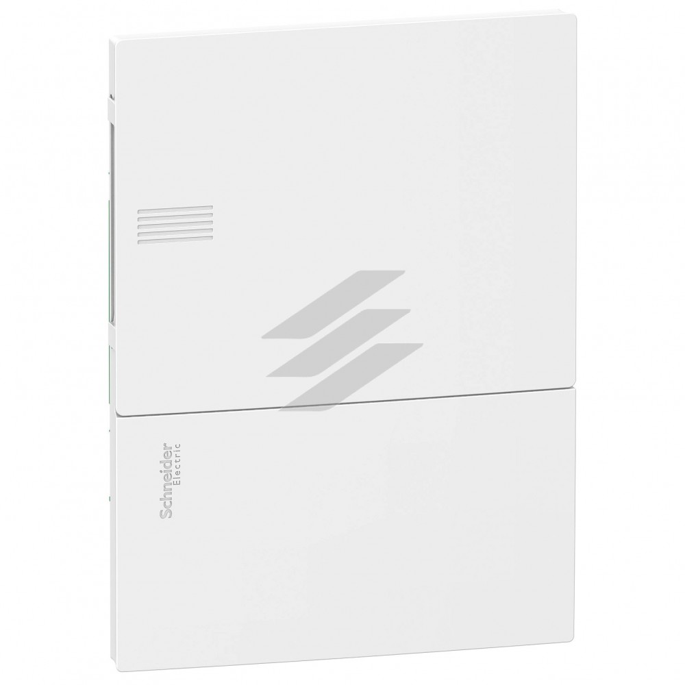 Щит Mini Pragma 1 ряд 6 модулів, вбудовуваний, білі двері, Schneider Electric