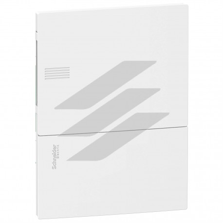 Щит Mini Pragma 1 ряд 6 модулів, вбудовуваний, білі двері, Schneider Electric