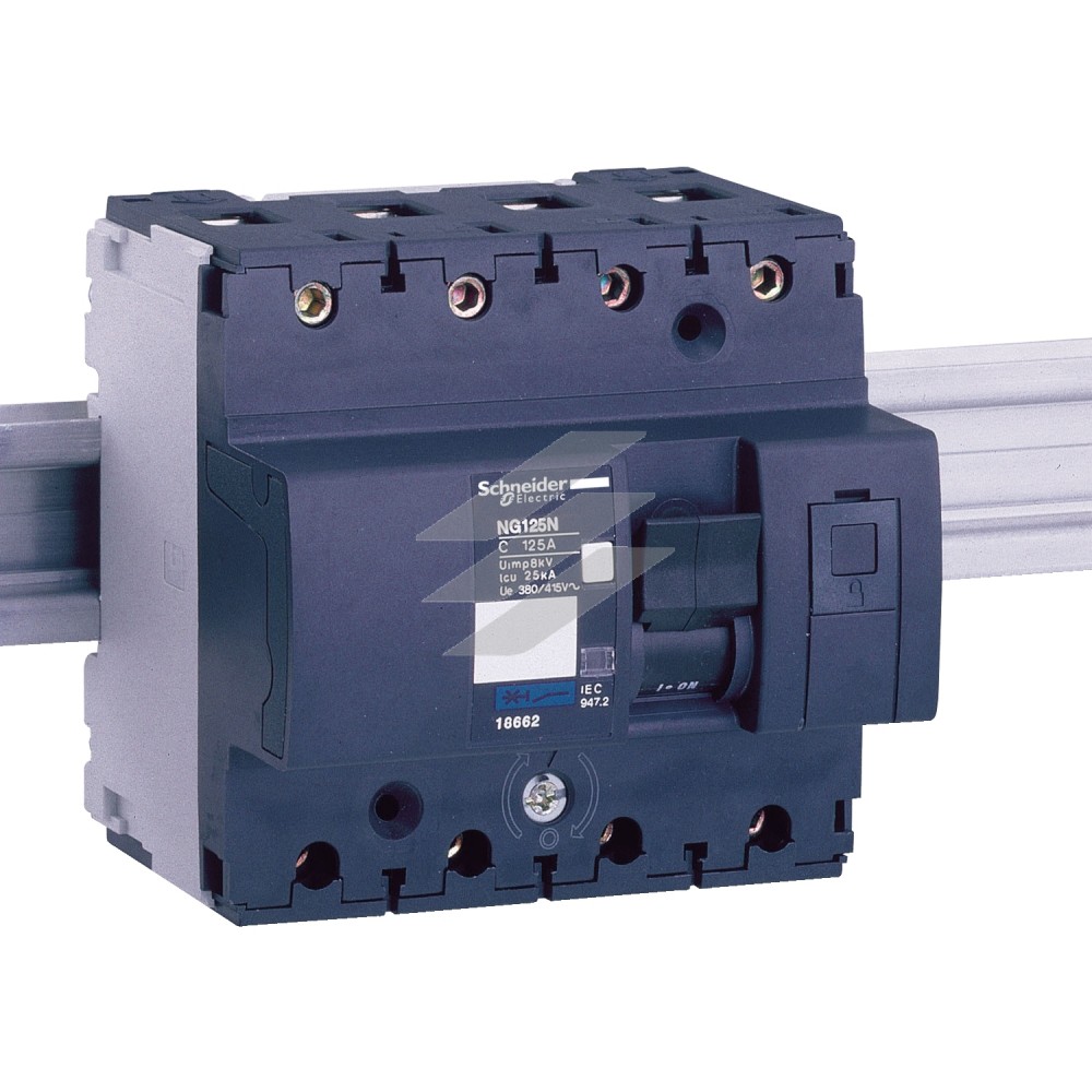 Автоматичний вимикач Acti9 NG125L 4Р 32A, крива відключення D, Schneider Electric