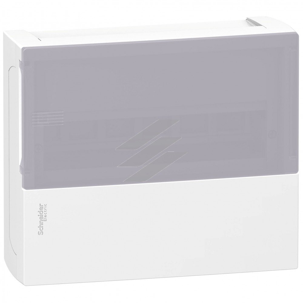 Щит накладний Mini Pragma на 1 ряд 12 модулів, димчаті двері, Schneider Electric
