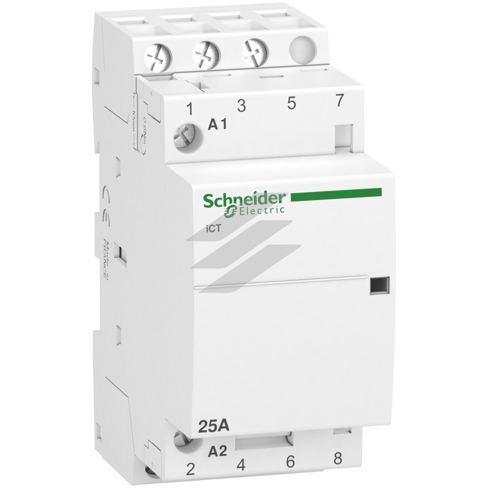 Контактор модульний iCT 25A 3NO, 220/240В, ~50Гц, Schneider Electric