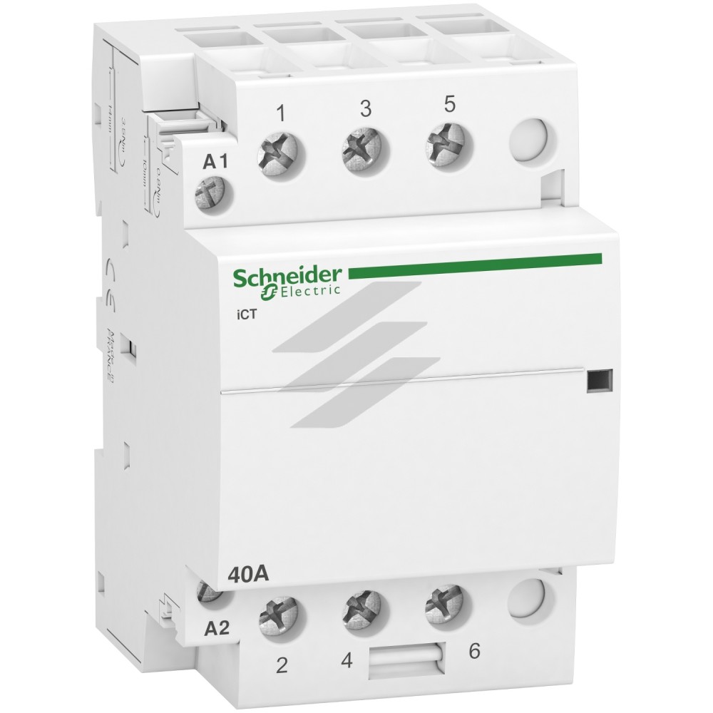 Контактор модульний iCT 40A 3NO, 220/240В, 50Гц, Schneider Electric