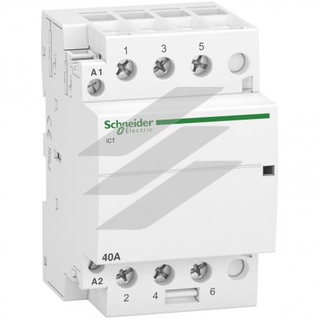 Контактор модульний iCT 40A 3NO, 220/240В, 50Гц, Schneider Electric