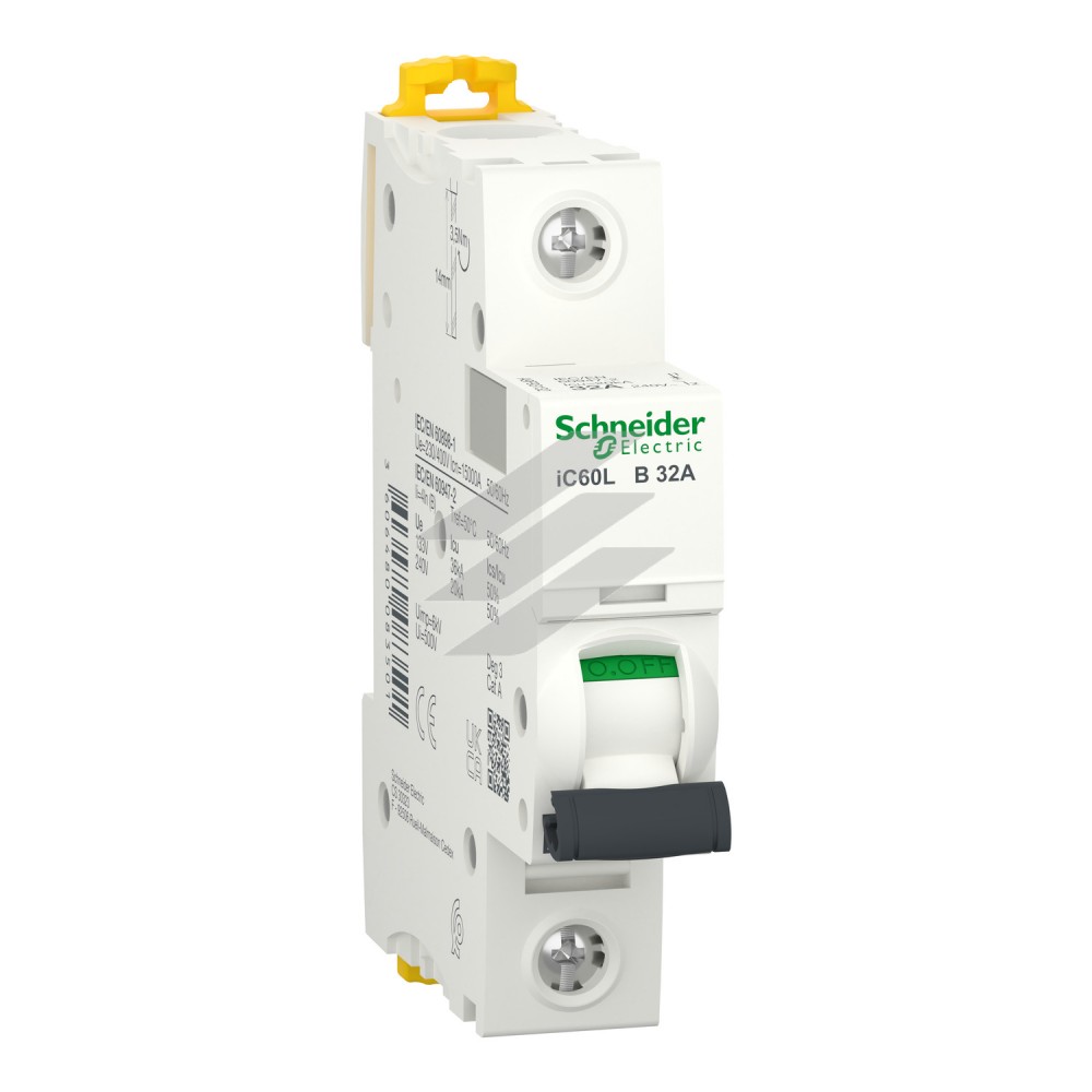 Автоматичний вимикач Acti9 iC60L 1Р 32A крива відключення B, Schneider Electric