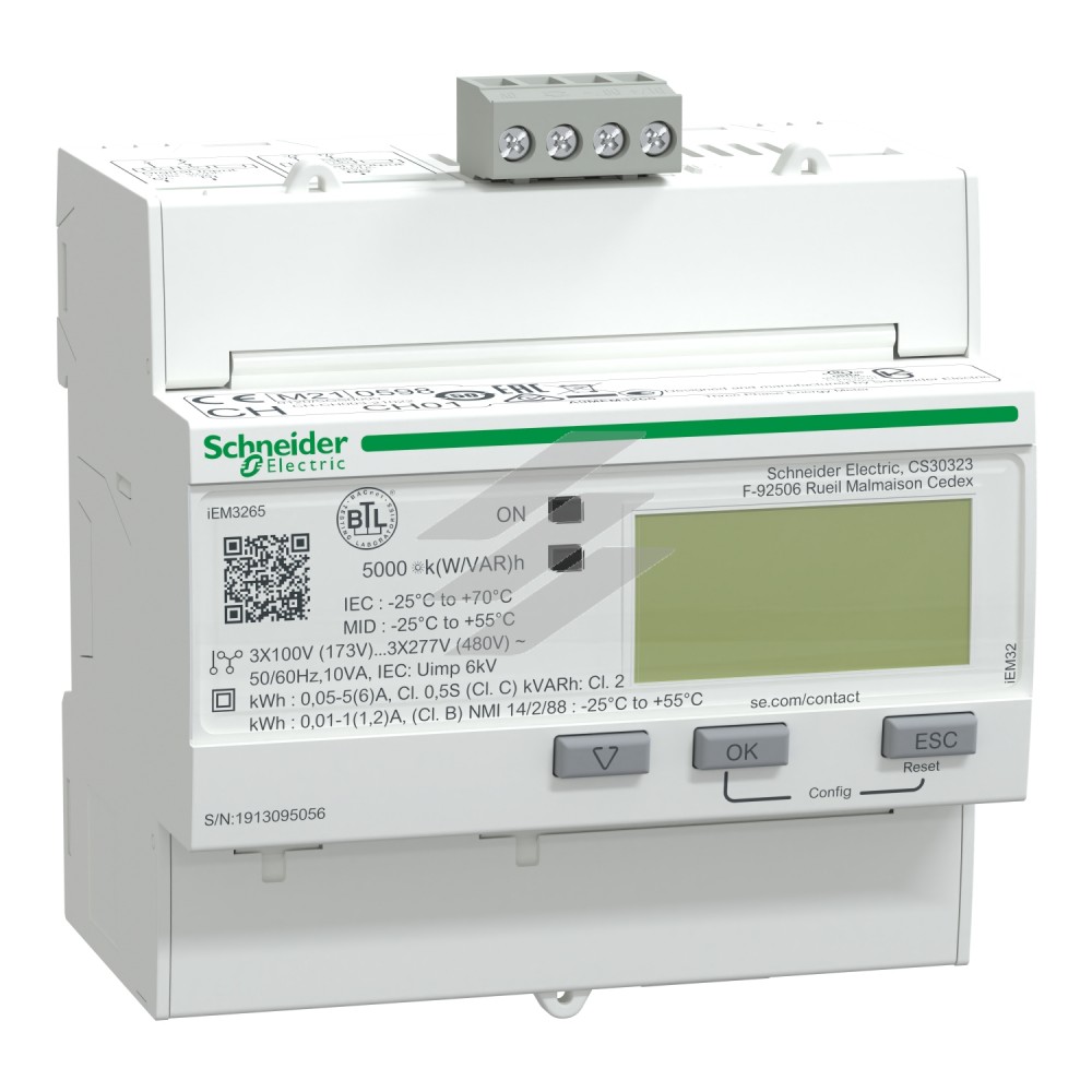 Лічильник 3Р ТТ багатотарифний BACNET, Schneider Electric