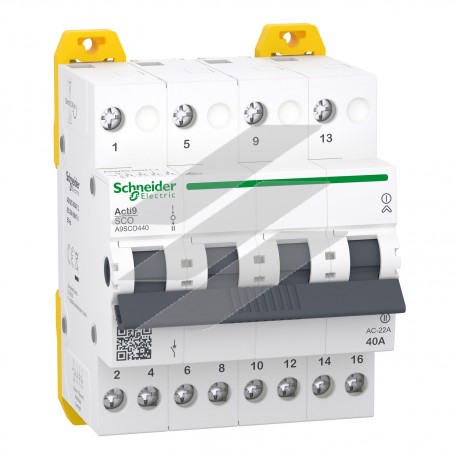 Перемикач 1-0-2 iSSW Acti9 4Р 40A 415В, Schneider Electric