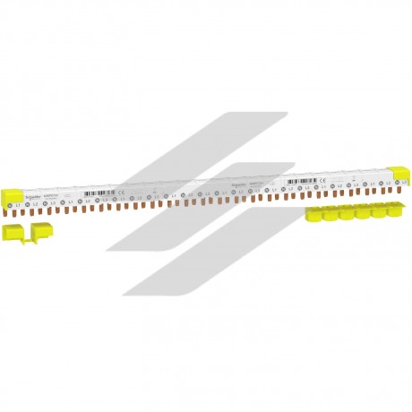 Шинка 3L+N крок 9 мм (NL1 NL2 NL3), 24V м, 80A, Schneider Electric