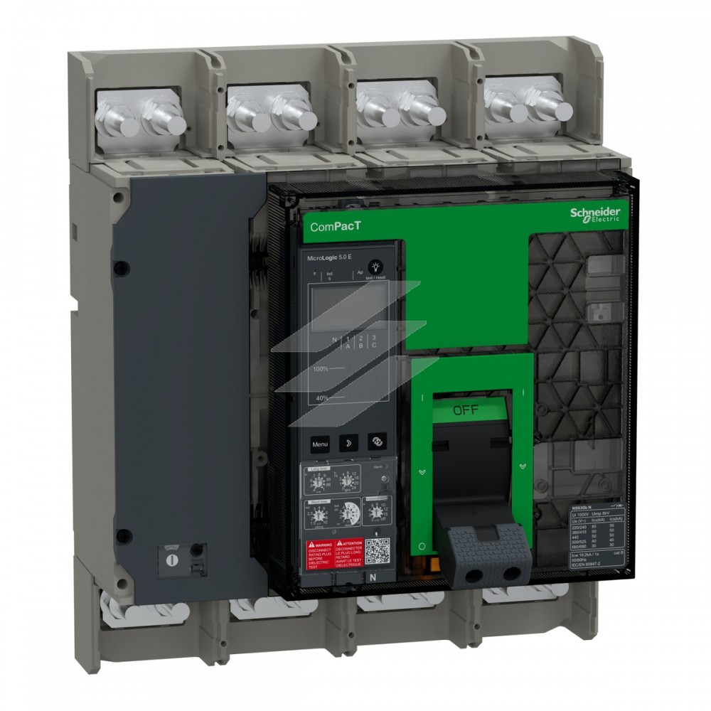 Автоматичний вимикач COMPACT NS630bH 4Р фіксований, MicroLogic 5.0E, Schneider Electric