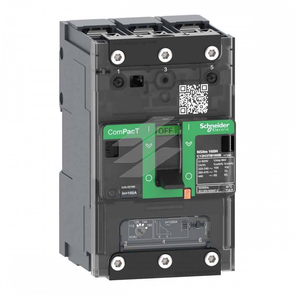 Автоматичний вимикач NSXm100F 36kA 3Р 25А, TMD, AC, Schneider Electric