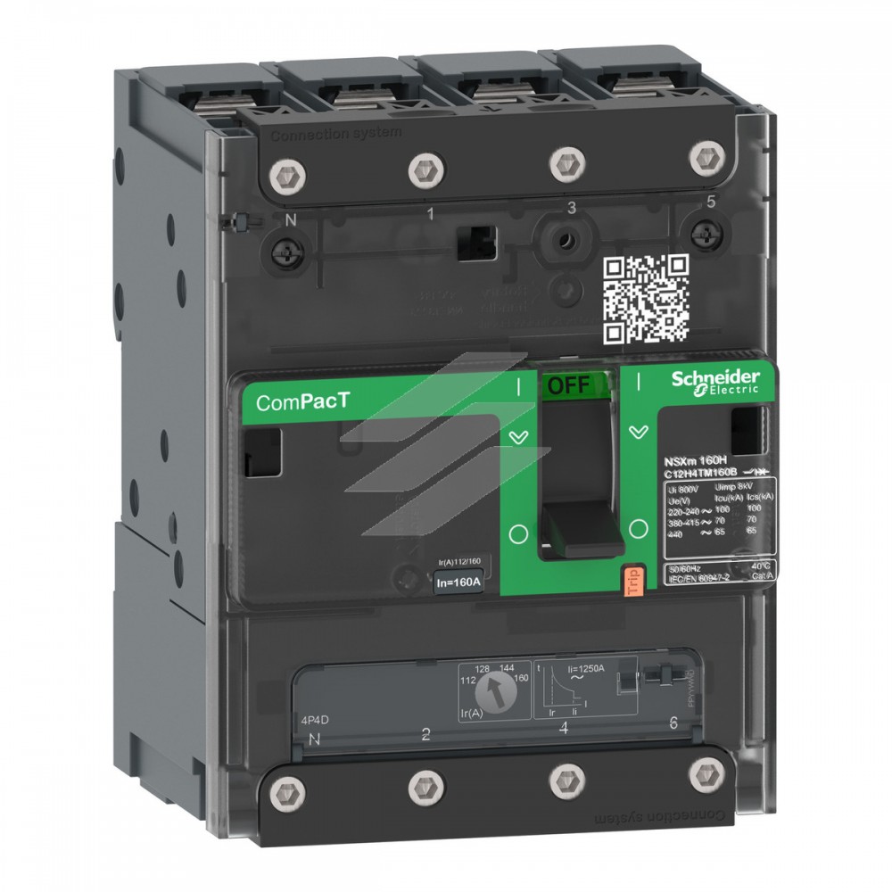 Автоматичний вимикач NSXm100N 50kA 4Р 3D 16А, TMD, AC, Schneider Electric