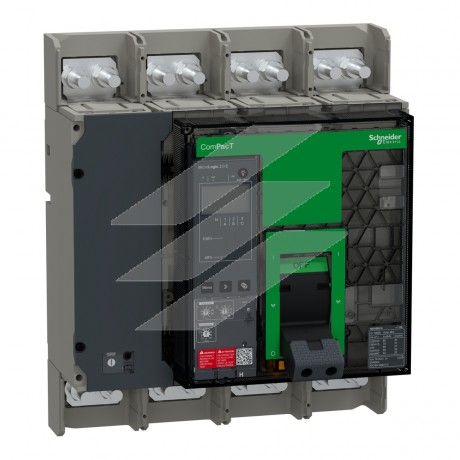 Автоматичний вимикач COMPACT NS1600H 4Р фіксований, MicroLogic 2.0E, Schneider Electric