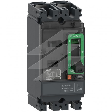 Автоматичний вимикач NSX100M 16А, TMD 2Р 25kA, AC-DC, Schneider Electric