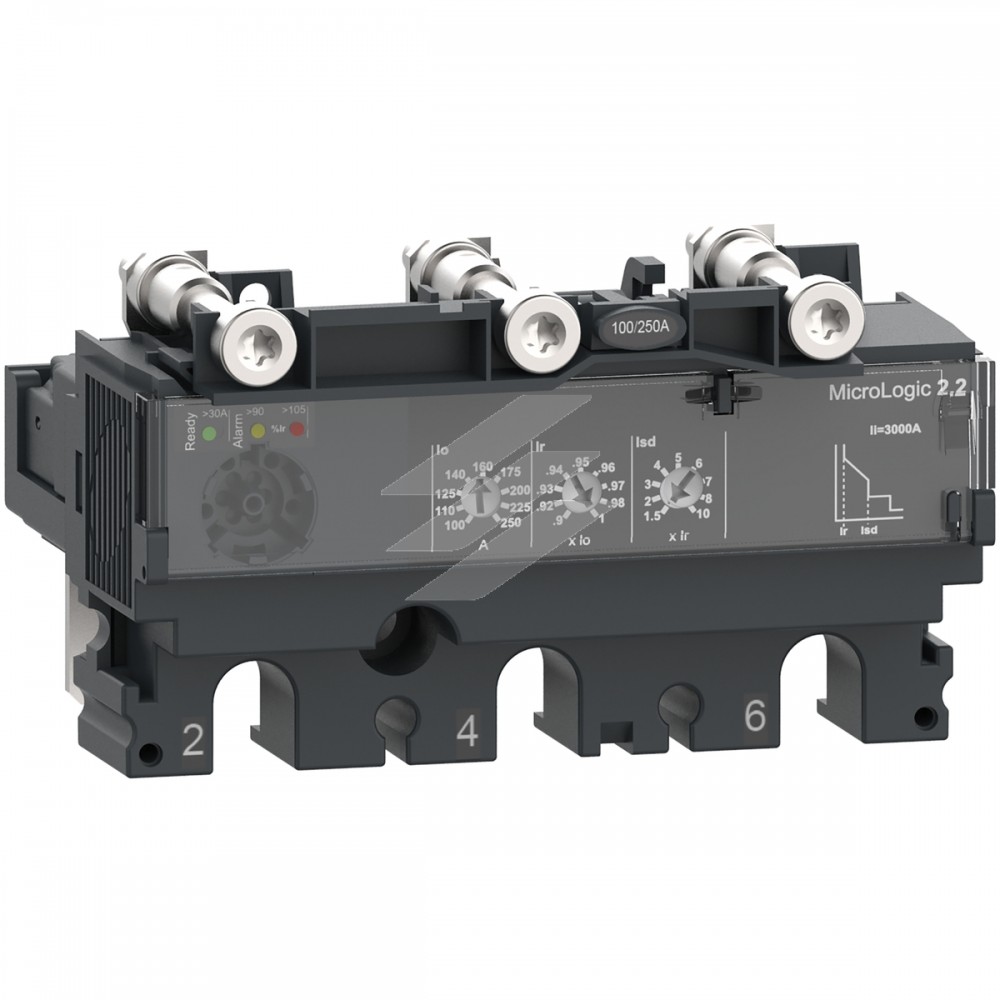 Розчіплювач до автоматичного вимикача NSX250.250A, MicroLogic 2.2, 3P3D, AC, Schneider Electric