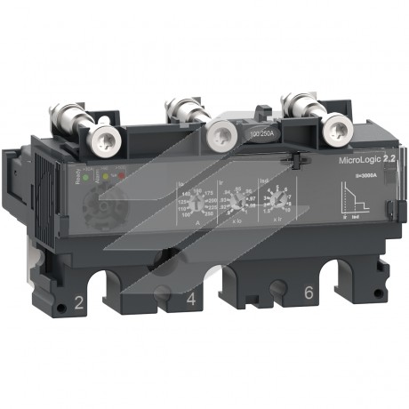 Розчіплювач до автоматичного вимикача NSX250.250A, MicroLogic 2.2, 3P3D, AC, Schneider Electric