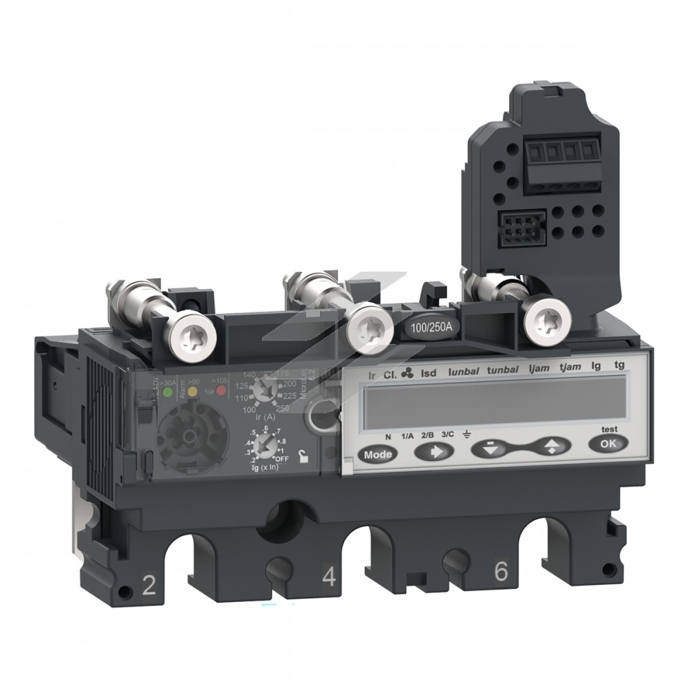 Розчіплювач до автоматичного вимикача NSX250.250A, MicroLogic 6.2E, 3P3D, AC, Schneider Electric