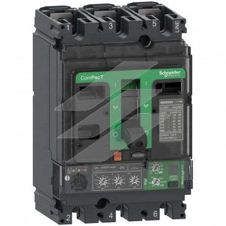 Автоматичний вимикач NSX160F 160A 4.2 3P3D 36kA AC, Schneider Electric