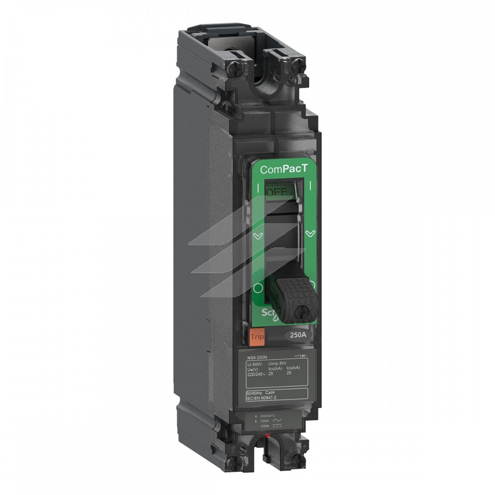 Автоматичний вимикач NSX100M 20А, TMD 1Р 40kA, AC-DC, Schneider Electric