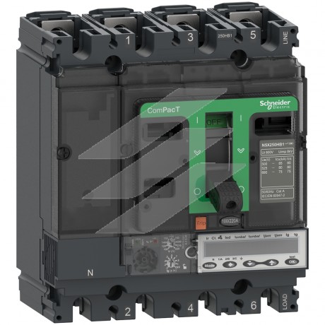 Автоматичний вимикач NSX100HB2 50A, MicroLogic 6.2E, 3P3D, 100kA, AC, Schneider Electric