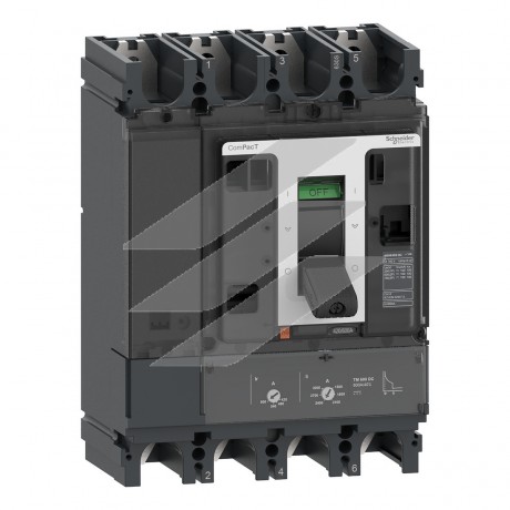 Автоматичний вимикач NSX630F, 600А, TMD 4Р 36kA, DC, Schneider Electric